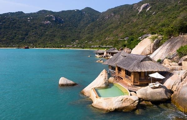 Villas au bord de la mer